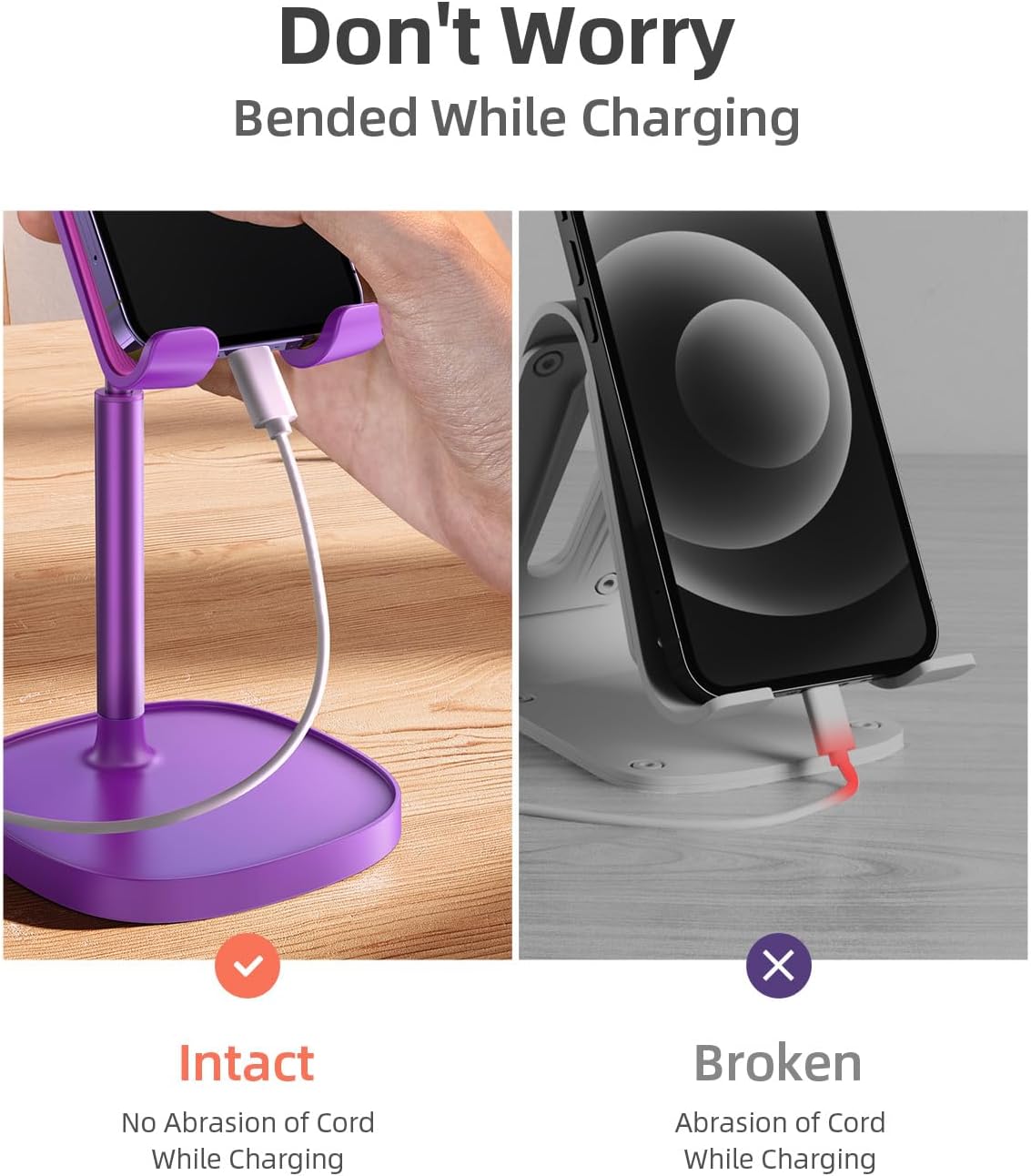 Cell Phone Stand Phone Holder for Desk, Office Decor Gadgets for Men