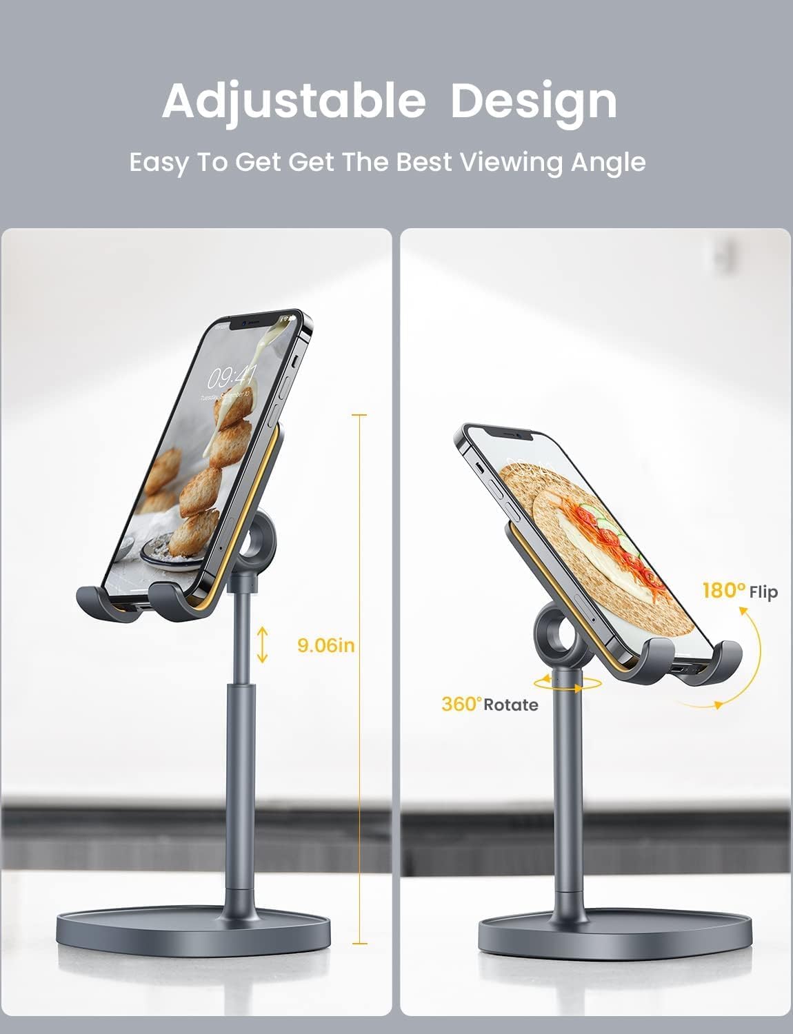 Cell Phone Stand Phone Holder for Desk, Office Decor Gadgets for Men