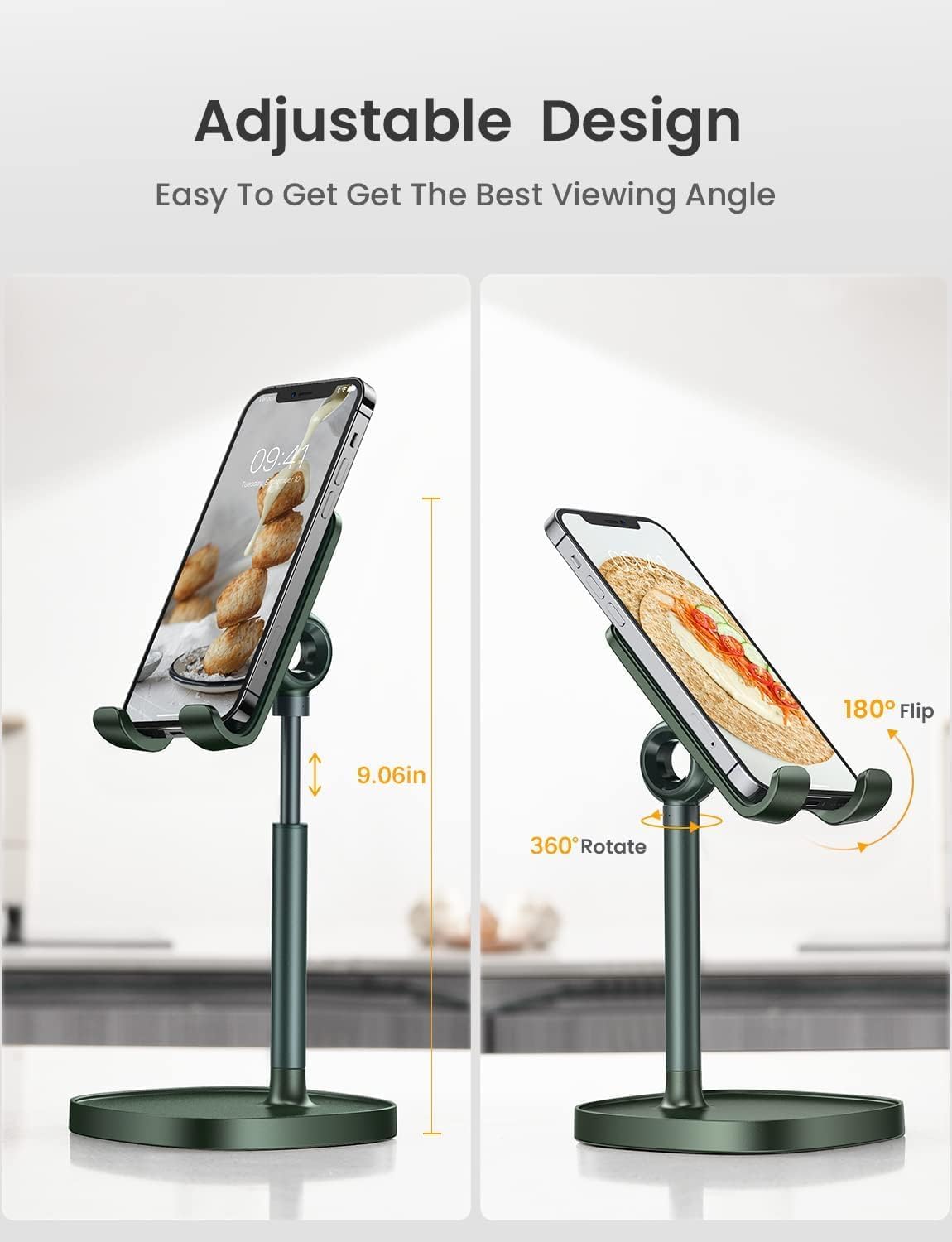 Cell Phone Stand Phone Holder for Desk, Office Decor Gadgets for Men