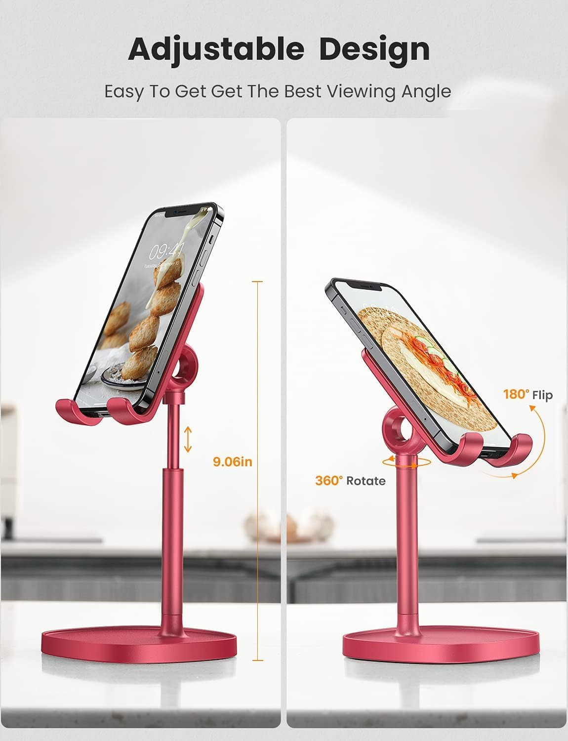 Cell Phone Stand Phone Holder for Desk, Office Decor Gadgets for Men