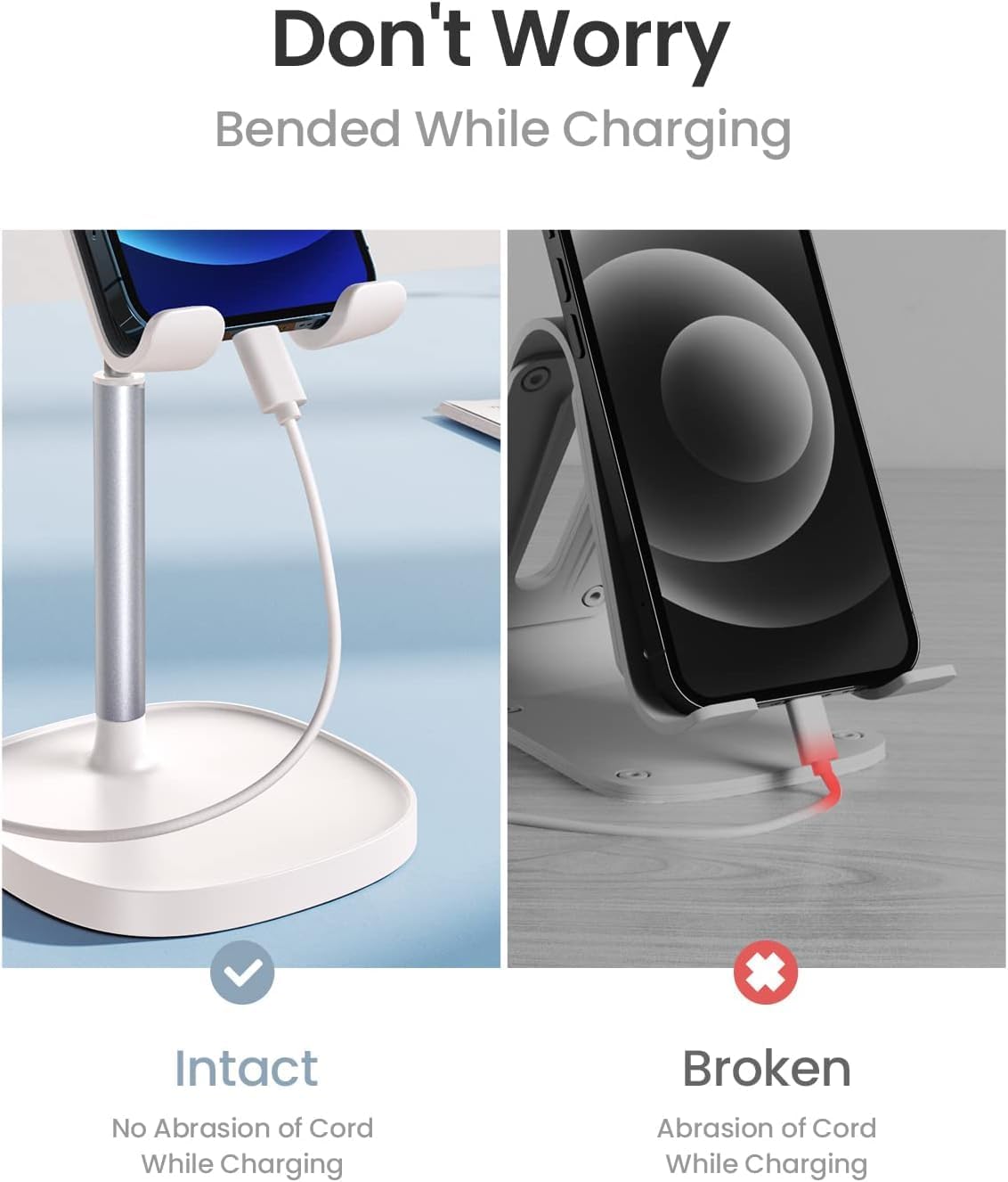 Cell Phone Stand Phone Holder for Desk, Office Decor Gadgets for Men