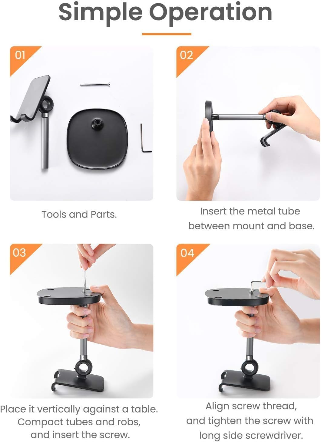 Cell Phone Stand Phone Holder for Desk, Office Decor Gadgets for Men