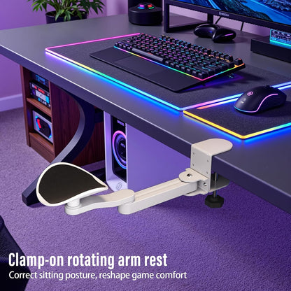 Ergonomic Arm/Elbow Rest for Desk, White