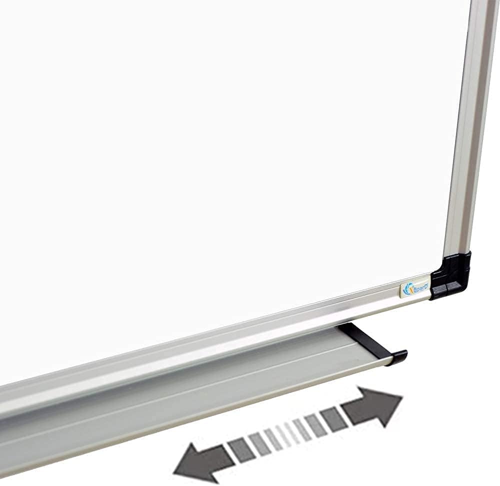 Magnetic Dry Erase Board/Whiteboard, 36 X 24 Inches Double Sided White Board, Silver Aluminium Frame