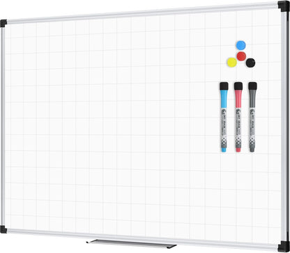 Magnetic Dry Erase Board/Whiteboard, 36 X 24 Inches Double Sided White Board, Silver Aluminium Frame