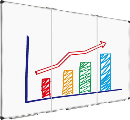 Magnetic Dry Erase Board/Whiteboard, 36 X 24 Inches Double Sided White Board, Silver Aluminium Frame