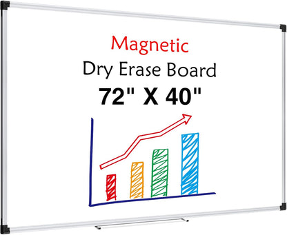 Magnetic Dry Erase Board/Whiteboard, 36 X 24 Inches Double Sided White Board, Silver Aluminium Frame