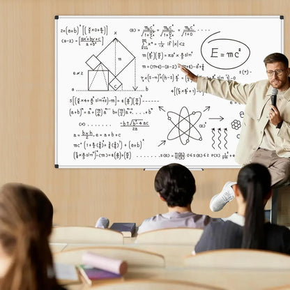 Magnetic Dry Erase Board/Whiteboard, 36 X 24 Inches Double Sided White Board, Silver Aluminium Frame