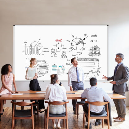 Magnetic Dry Erase Board/Whiteboard, 36 X 24 Inches Double Sided White Board, Silver Aluminium Frame
