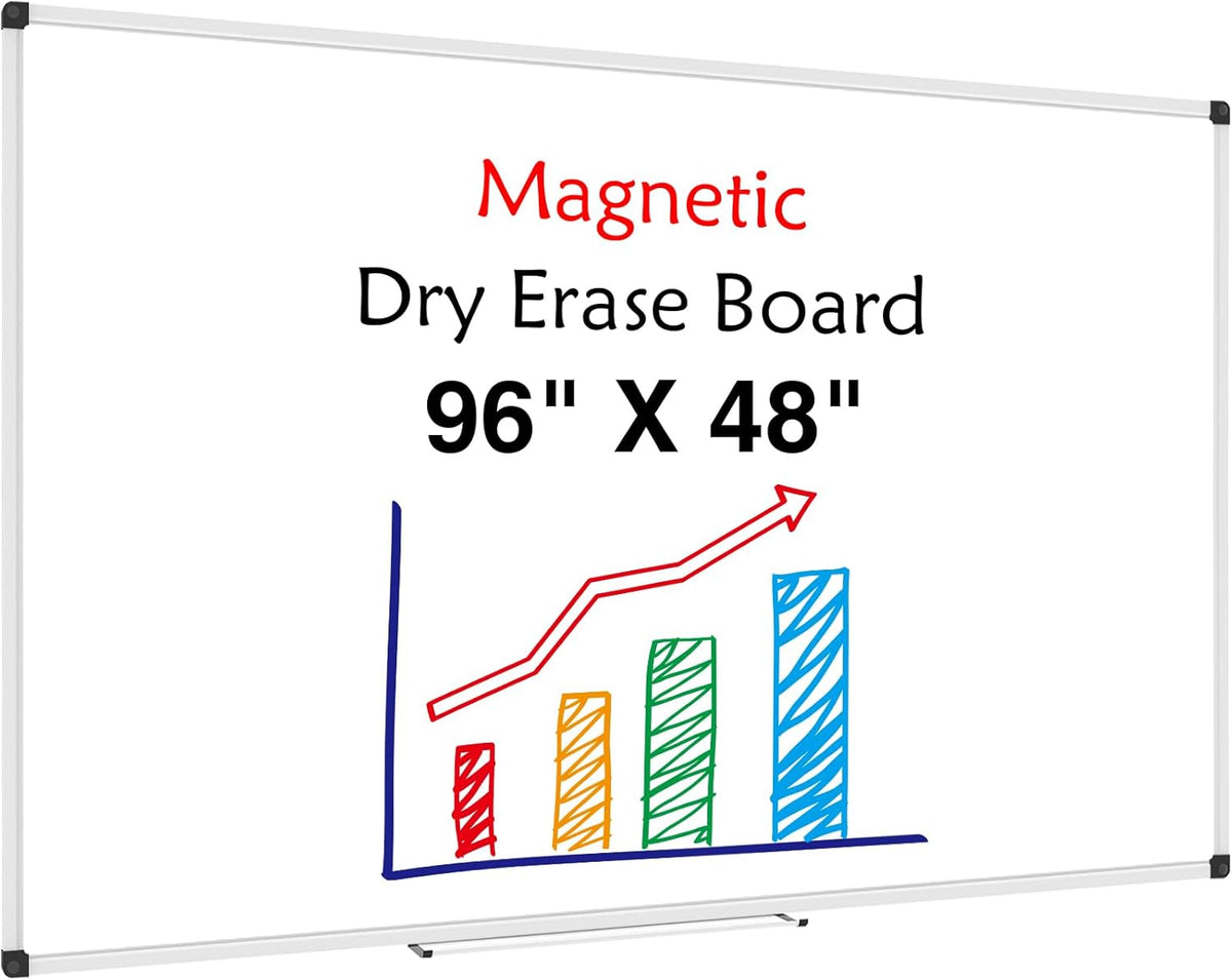 Magnetic Dry Erase Board/Whiteboard, 36 X 24 Inches Double Sided White Board, Silver Aluminium Frame