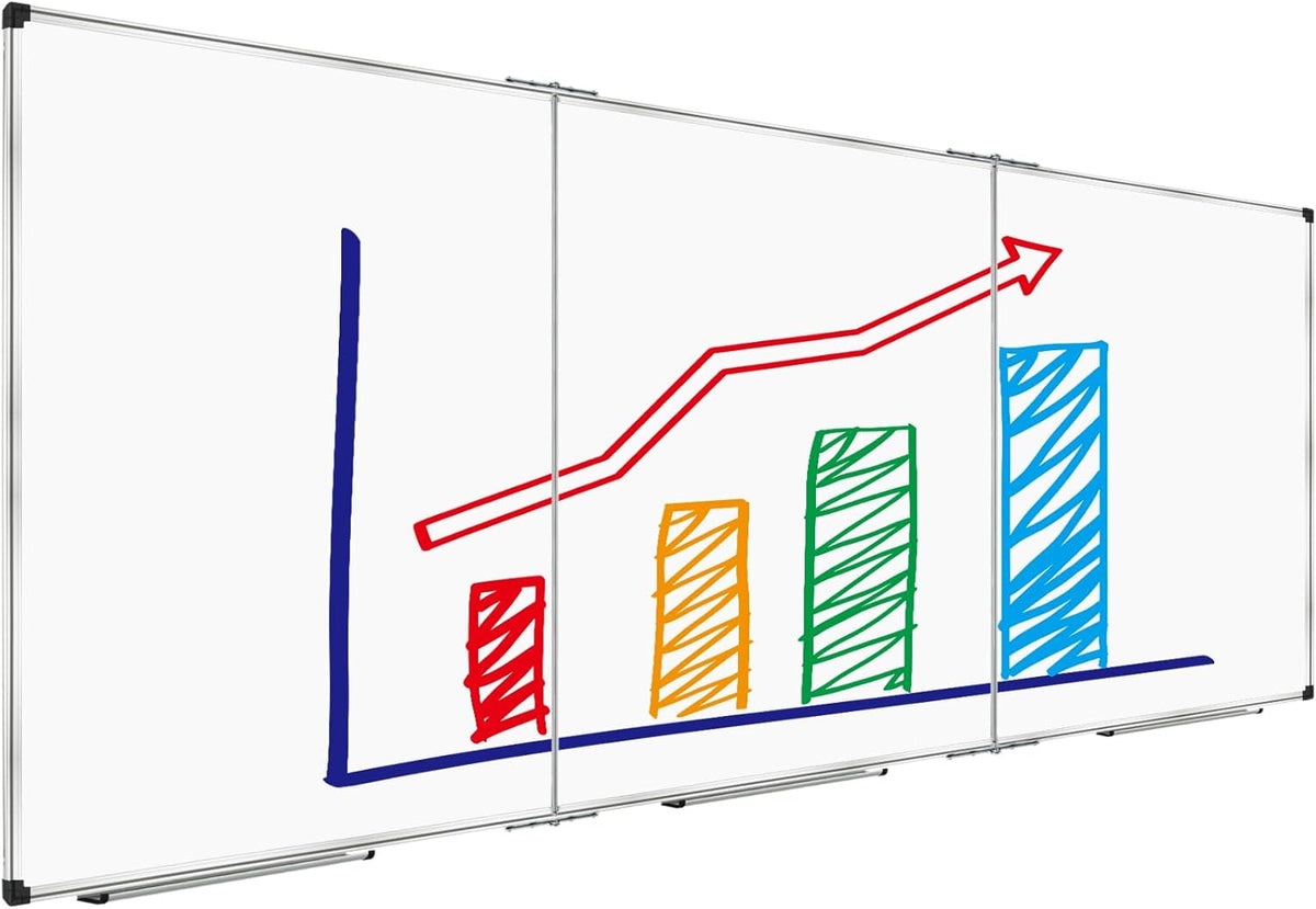 Magnetic Dry Erase Board/Whiteboard, 36 X 24 Inches Double Sided White Board, Silver Aluminium Frame