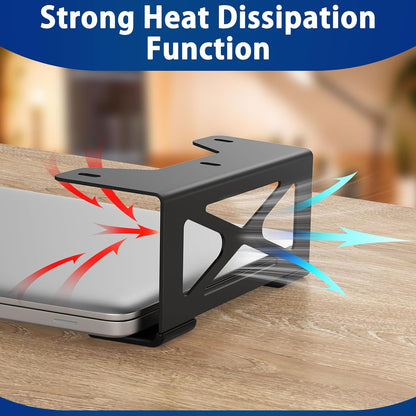Under Desk Laptop Mount, Metal Under Desk Shelf Holder