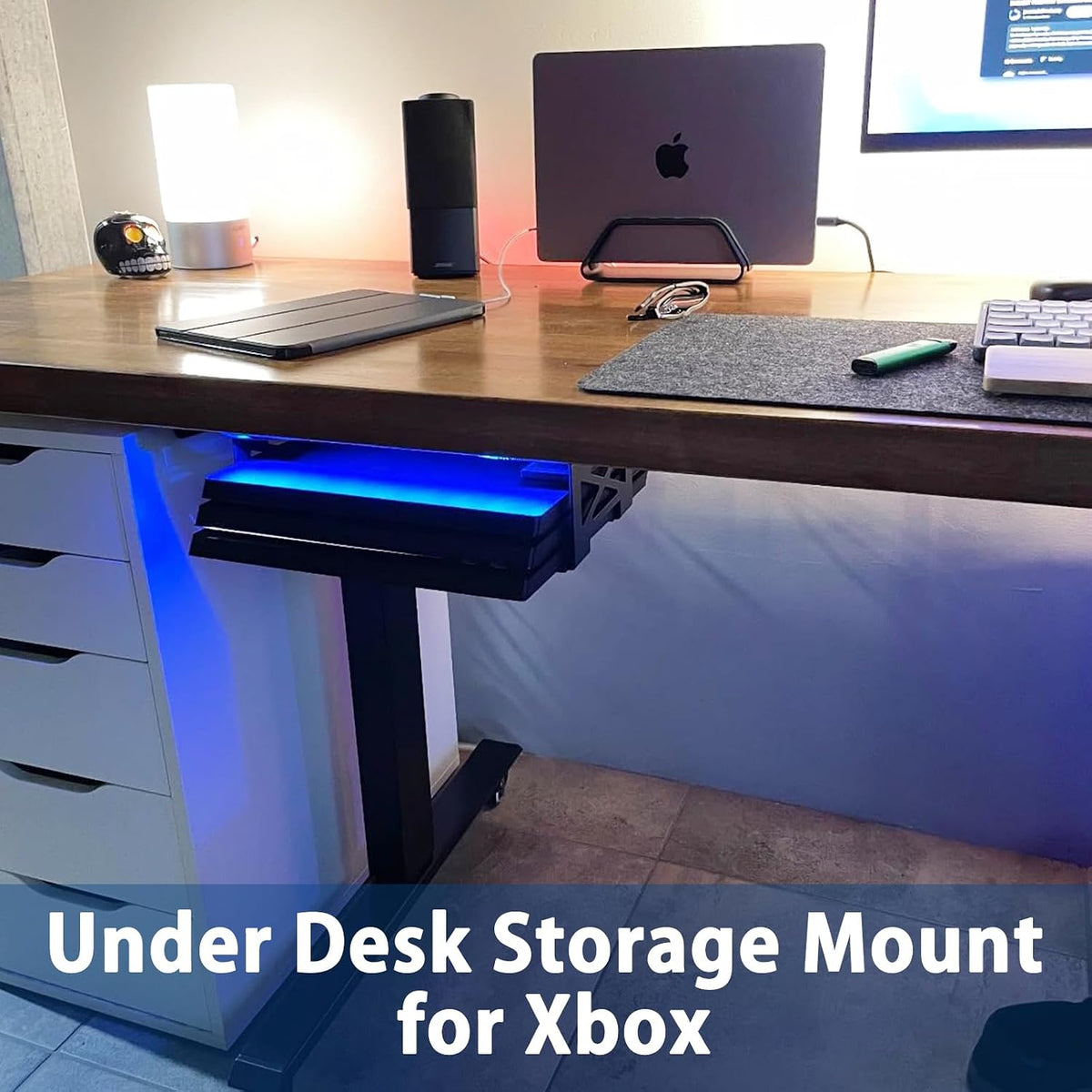 Under Desk Laptop Mount, Metal Under Desk Shelf Holder