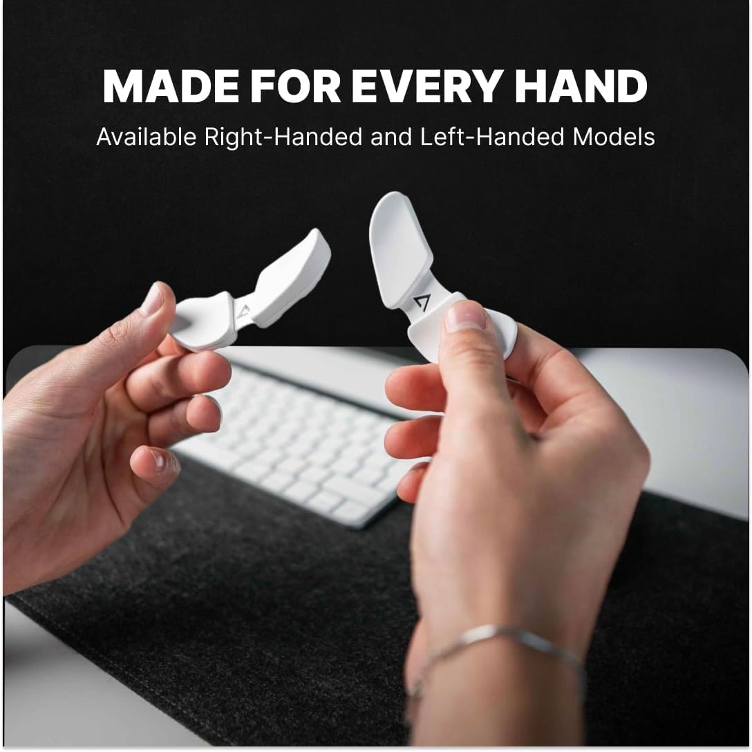 Carpio 2.0 - Right-Handed Truly Ergonomic Wrist Rest for Mouse, Carpal Tunnel Support, Pain Relief, Anti-Fatigue, Easy Glide, Sleek, Office, Computer, Laptop, Gaming - Large, Black