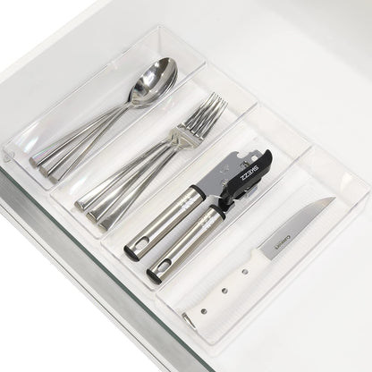 Clear Desk Drawer Organizer, Assorted Sizes, 6 Packs