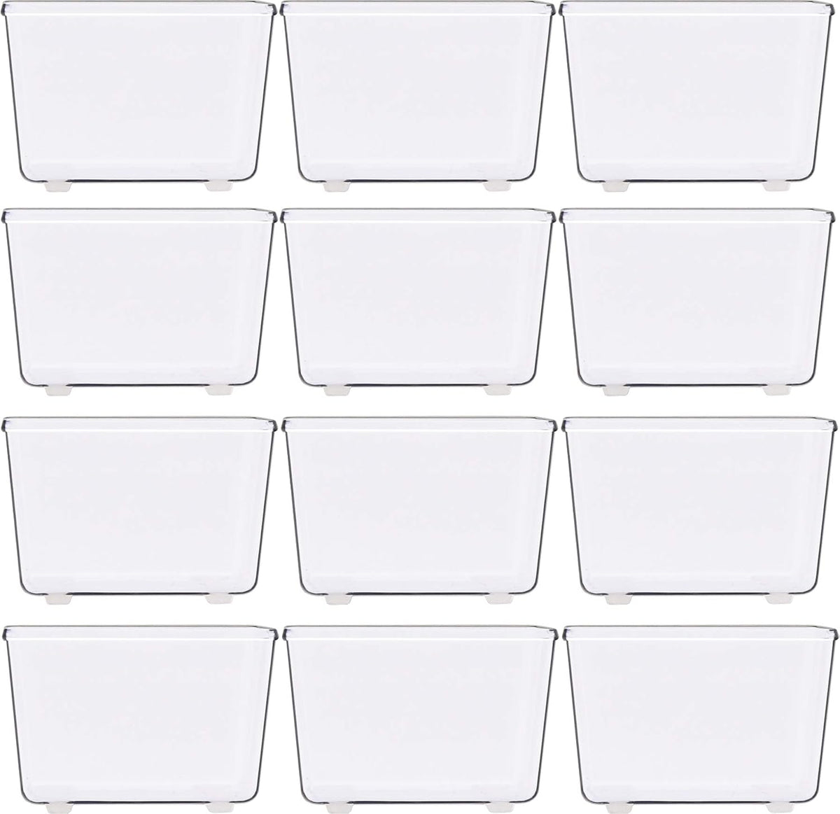 Clear Desk Drawer Organizer, Assorted Sizes, 6 Packs