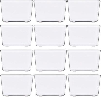 Clear Desk Drawer Organizer, Assorted Sizes, 6 Packs