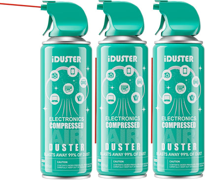 Keyboard Cleaner Air Spray - Canned Air for PS5, Computer, PC, Keyboard, Electronics, 3PCS(10oz)
