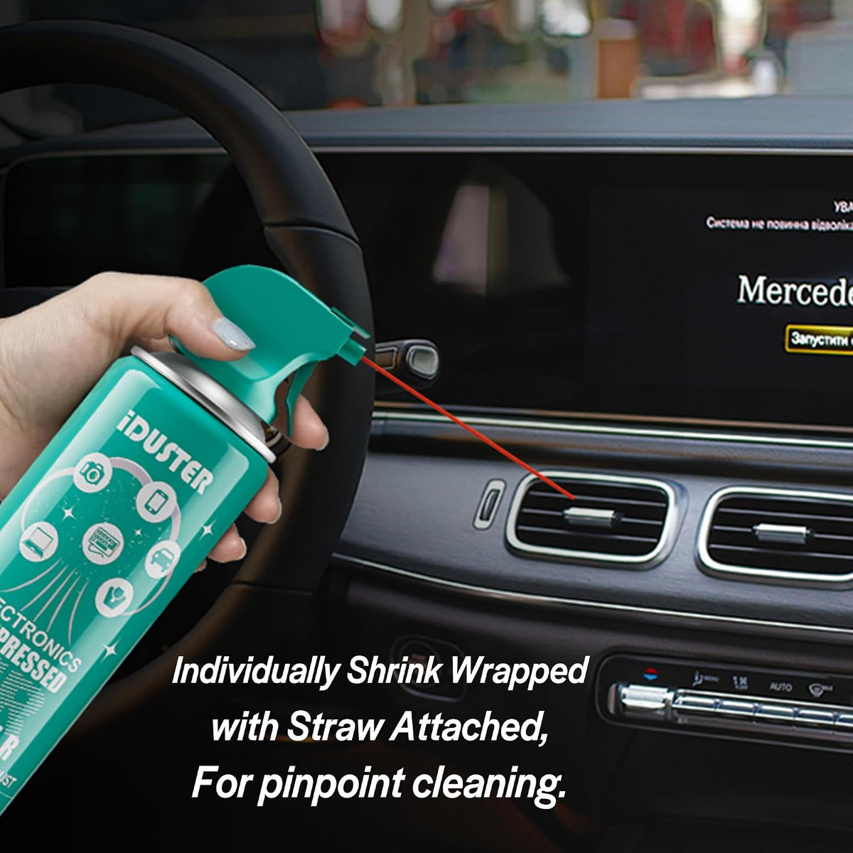 Keyboard Cleaner Air Spray - Canned Air for PS5, Computer, PC, Keyboard, Electronics, 3PCS(10oz)