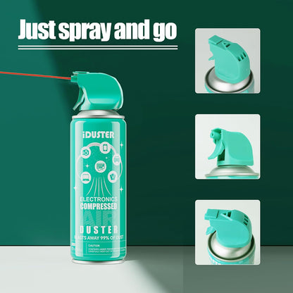 Keyboard Cleaner Air Spray - Canned Air for PS5, Computer, PC, Keyboard, Electronics, 3PCS(10oz)