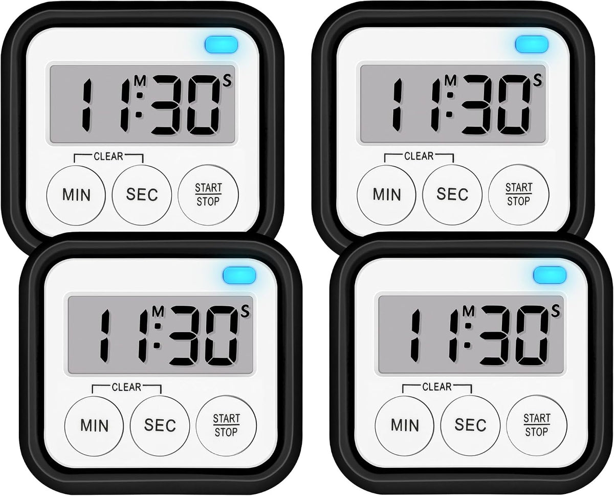 Timer, Kitchen Timers for Cooking Classroom Timer for Kids Teachers Magnetic Digital Timers 2 Pack, Pink