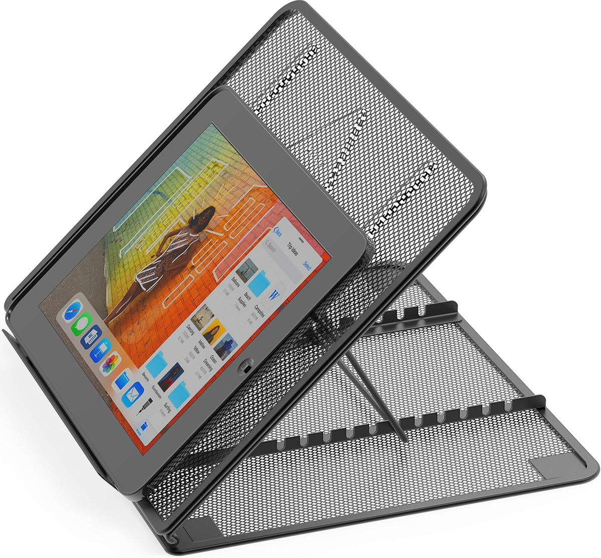 Laptop Stand, 11-Level Adjustable Computer Holder, Black
