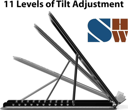 Laptop Stand, 11-Level Adjustable Computer Holder, Black