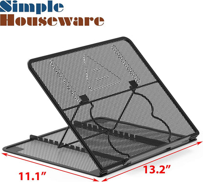 Laptop Stand, 11-Level Adjustable Computer Holder, Black