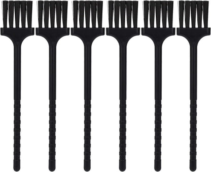 Detail Cleaning Brush 6-Pack, Nylon Bristle Tool for Grinders & Keyboards