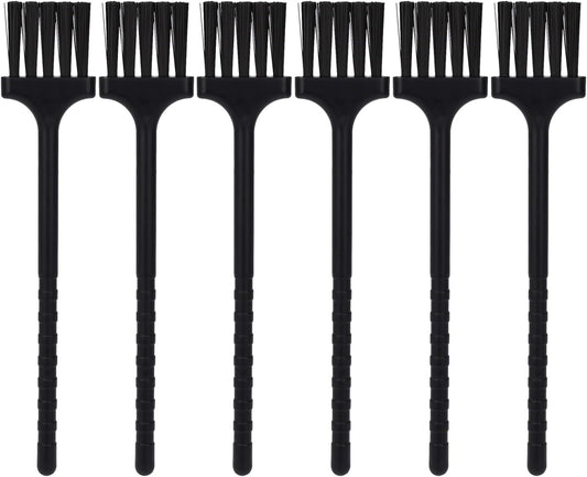 Detail Cleaning Brush 6-Pack, Nylon Bristle Tool for Grinders & Keyboards