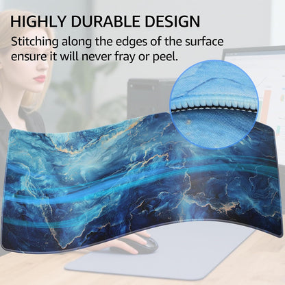 KTRIO Large Gaming Mouse Pad Desk Mat for Gamer, 31.5" x 11.8", Black, XL | Extended Size Design, Superior Micro-Weave Cloth, Non-Slip Rubber Base, Durable Stitched Edges, Water-Resistant Coating