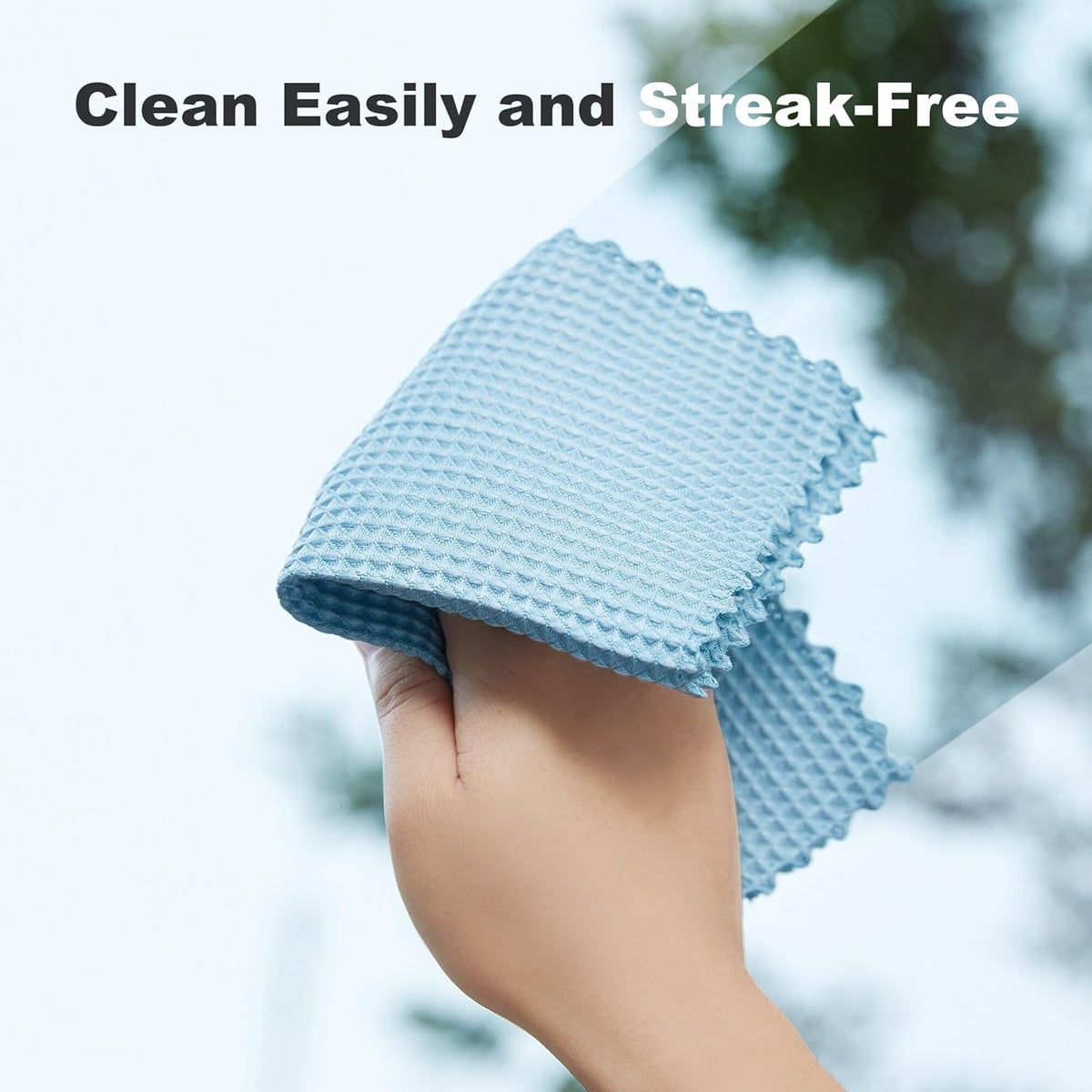 18 Pack Microfiber Cleaning Cloth, Kitchen Towels for Dish Drying Washing, Absorbent Streak Free Lint Free Rags for Cleaning, Reusable and Washable Towels - 10" x 10"