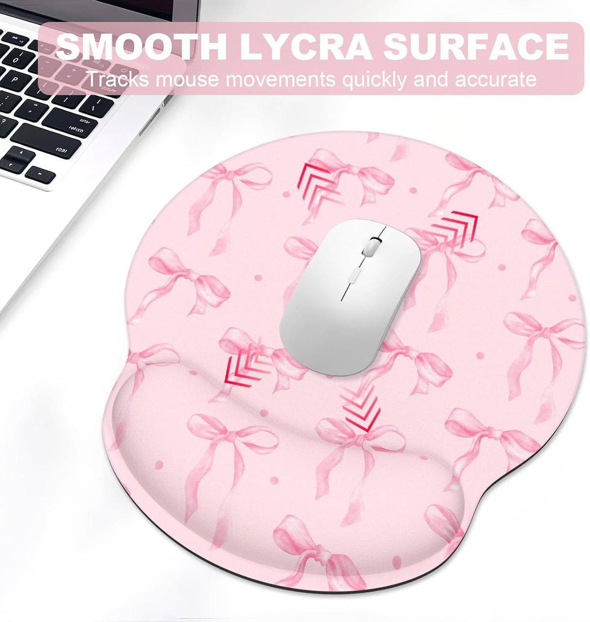 Ergonomic Mouse Pad with Wrist Rest and Keyboard Wrist Rest, Mousepad