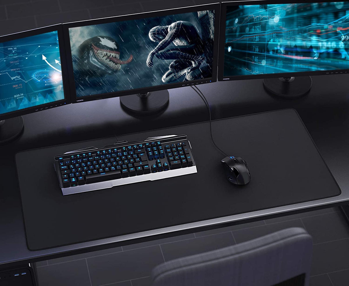 Large Extended Gaming Mouse Pad with Stitched Edges (31.5X15.7In) Mousepad