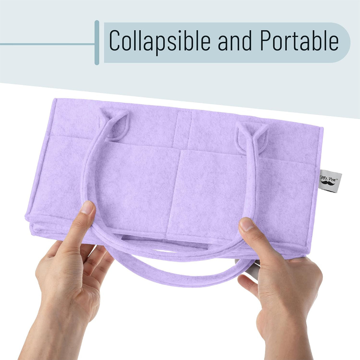 Baby Diaper Caddy Organizer, Gray, Medium