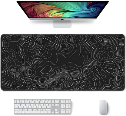 Auhoahsil Desk Mat, Ultra Large Mouse Pad, XXL Gaming Mousepad, Green Tropical Leaves Deskpad, Big Extended Full Size Mouse Pad, Desktop Desk Matt for Keyboard, Laptop & Computer, 35.5 x 15.7 in - Colors B