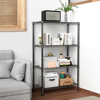 M MZG 450 lbs Steel Storage Shelving 3-Tier Utility Shelving Unit Steel Organizer Wire Rack for Home,Kitchen,Office (11.8" D x 17.7" W x 26.3" H) - Colors A
