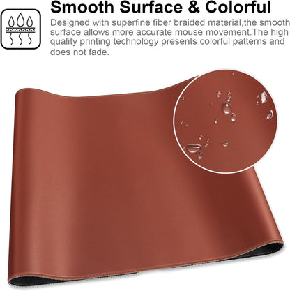 XXL Professional Large Mouse Pad & Computer Game Mouse Mat (35.4x15.7x0.1IN, Map) (90 * 40 Map)