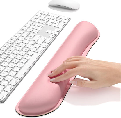 Dapesuom Enlarge Keyboard Wrist Rest, Cute Memory Foam Keyboard Wrist Cushion for Computer Desk Mats Support, Typing Pain Relief Ergonomic Mouse Pad Rests with Non-Slip Base for Gaming, Laptop, Purple