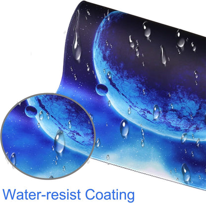 Large Gaming Mouse Pad, 31.5x15.7 inch Large Extended Computer Keyboard Mouse Mat, Water Resist Non-Slip Mousepad Rubber Base Long XXL Desk Mouse Pad for Work & Gaming, Office & Home, Black