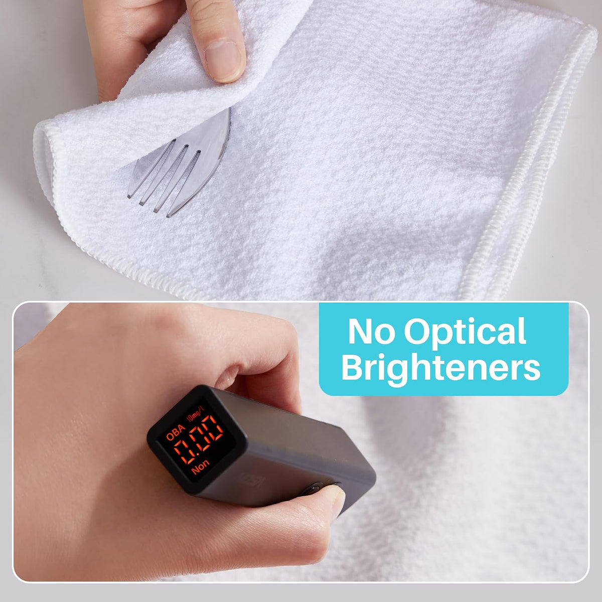 18 Pack Microfiber Cleaning Cloth, Kitchen Towels for Dish Drying Washing, Absorbent Streak Free Lint Free Rags for Cleaning, Reusable and Washable Towels - 10" x 10"