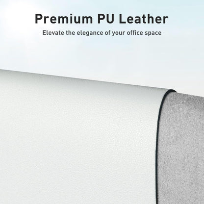 Aothia Leather Office Desk Pad Protector, Non-Slip PU Leather Desk Blotter, Waterproof Laptop Writing Mouse Pad for Office and Home, Black, 31.5" x 15.7" - Colors A