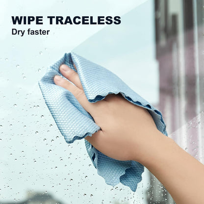 18 Pack Microfiber Cleaning Cloth, Kitchen Towels for Dish Drying Washing, Absorbent Streak Free Lint Free Rags for Cleaning, Reusable and Washable Towels - 10" x 10"