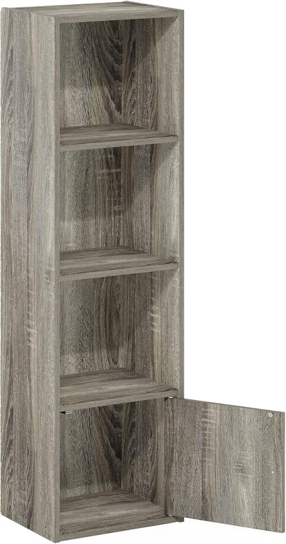 Furinno PASIR Book Shelf, 2-Tier Modern Bookshelf, Open Shelves Bookcase 9 x 12 x 21, Easy Assembly, for Living Room, Bedroom, Home Office, White