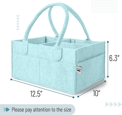 Baby Diaper Caddy Organizer, Gray, Medium