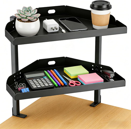 Desk Clamp Shelf, 16 Inch Corner