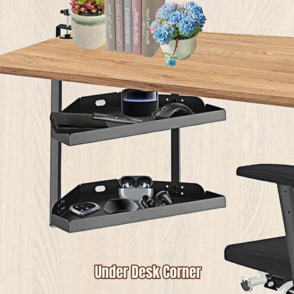 Desk Clamp Shelf, 16 Inch Corner
