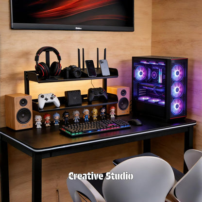 Desk Clamp Shelf, 16 Inch Corner