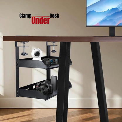 Desk Clamp Shelf, 16 Inch Corner