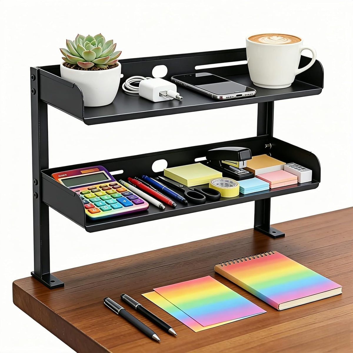 Desk Clamp Shelf, 16 Inch Corner